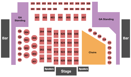 Canyon Club - Agoura Hills Endstage - Rsvd Tables 7 Seating Chart